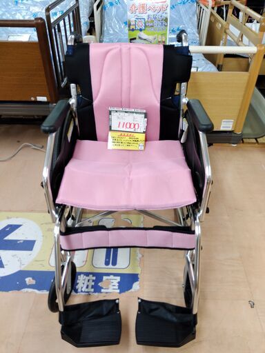 【管理番号0049】軽量・折り畳み・自走式車椅子/カドクラ・チャップス