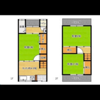 富木駅徒歩5分‼️スーパーはやし徒歩4分‼️家賃5万円‼️