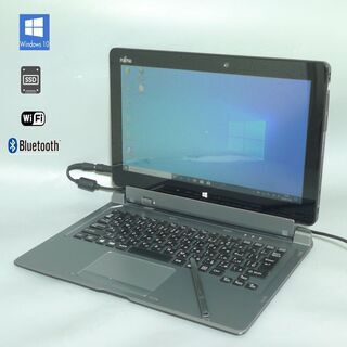 【送料無料】ペン＆スリムキーボード完備 タブレット 中古良品 フルHD 11.6型 富士通 Q616/N 第6世代Core M 4GB SSD Wi-Fi Windows10 Office 送料無料】ペン＆スリムキーボード完備 タブレット 中古良品 フルHD