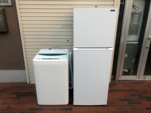 極美品■家電2点 2019年製 ヤマダセレクト 冷蔵庫 洗濯機 ホワイト