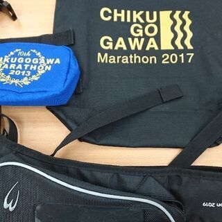 マラソン参加賞のバッグ3点