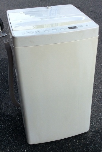 【RKGSE-493】特価！amadana/4.5kg/全自動洗濯機/AT-WM45B/中古/2018年製/当社より近隣地域無料配達