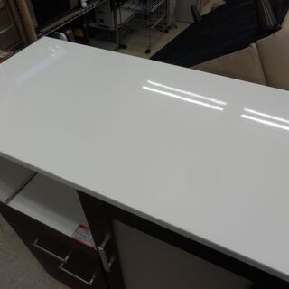 ▶レンジボード ミドル 幅80cm×高さ115cm×奥行42cm コンパクト キッチン収納家具 レンジ台 スライド棚 一人暮らし キッチンカウンター 新生活 札幌 西野店 ▷レンジボード ミドル 幅80cm×高さ115cm×奥行42cm コンパクト