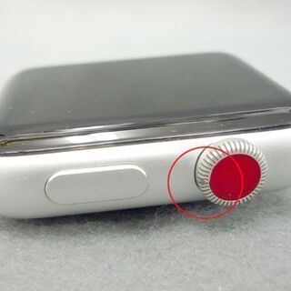 Apple Apple Watch Series3 GPS + Cellularモデル A1891 42mm シルバー アルミニウム フォッグスポーツバンド 本体 動作品 札幌市手稲区