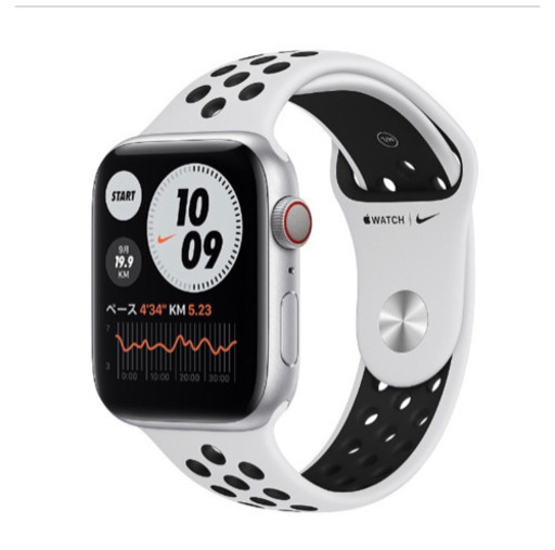 Apple Watch Nike Series 6 GPS+Cellularモデル 44mm ピュアプラチナム/ブラックNike