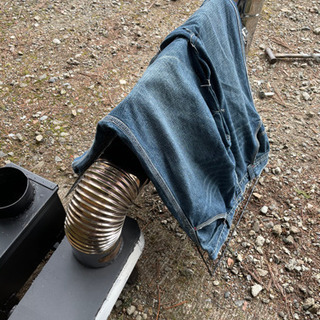 引渡し決定 キャンプ 薪ストーブ 2つ 煙突フルセット