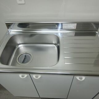 流し台　クリナップクリンプレティー　シンクW1000 ガス台W700