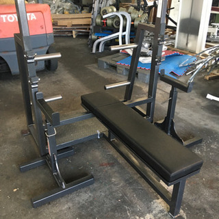 美品 エンサヨ ベンチプレス セーフティー付