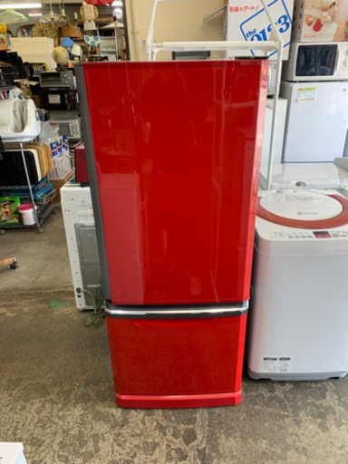 三菱 MITSUBISHI 2ドア ノンフロン 冷凍冷蔵庫 MR-D30S-R1 2011年製 イタリアンレッド