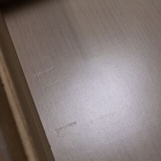 h無印良品 オーク材 カップボード 食器棚 キャビネット 引き戸タイプ 引き出し 3段 幅87cm MUJI キッチンボード 店頭引取大歓迎♪ R2982)
