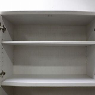 hビーカンパニー NEO クリチコ 食器棚 K-105HOP WH 天板天然パイン材  ホワイト 幅105cm　ユーアイ B-COMPANY キッチンボード 店頭引取大歓迎♪ R2983)