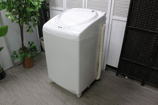 東芝 AW-8V5(W) 全自動洗濯機 洗濯容量8.0kh 乾燥容量4.5kh [たて型洗濯乾燥機  マジックドラム グランホワイト] 2017年製 TOSHIBA 洗濯機 店頭引取大歓迎♪ R2991)