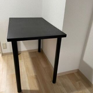 ダイニングテーブル　テーブル　(机）黒