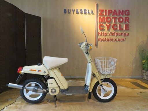 □ 超希少 札ナンバー お宝 YAMAHA PASSOL 初期型 2E9 ヤマハ パッソル クリーム 実動! 原付 原チャリ スクーター バイク レトロ 札幌発