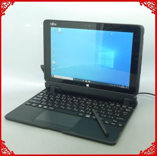 【送料無料】中古良品 Win10 10.1インチ Fujitsu Q506/ME タブレット Atom x5 Z8500 4GB 128GB 無線 カメラ Office有