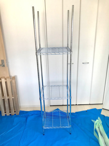 【取引き中】メタルラック　高さ179cm  パイプ径19mm　棚　引っ越し　　新生活