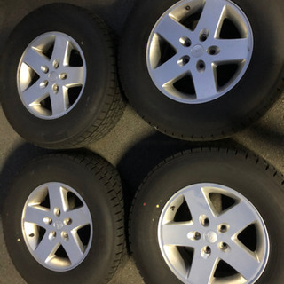 走行短め【BS BLIZZAK VRX3 165/65R14】スタッドレス【BALMINUM 14 