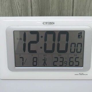【ネット決済・配送可】ss1358　中古　シチズン　電波時計　置...