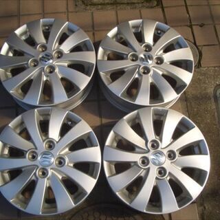 スズキ純正:軽自動車用アルミホイール4.5-14 4本セット スズキ純正:軽自動車用アルミホイール4.5-14 4本セット