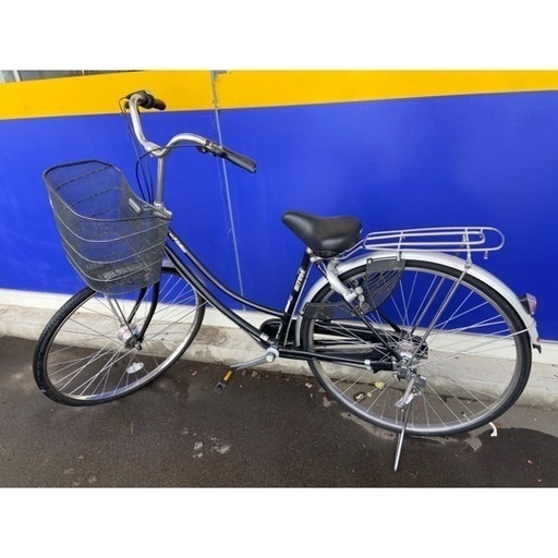 自転車 LAPURE Fire wind 26インチ ママチャリ 切り替え◎ ブラック