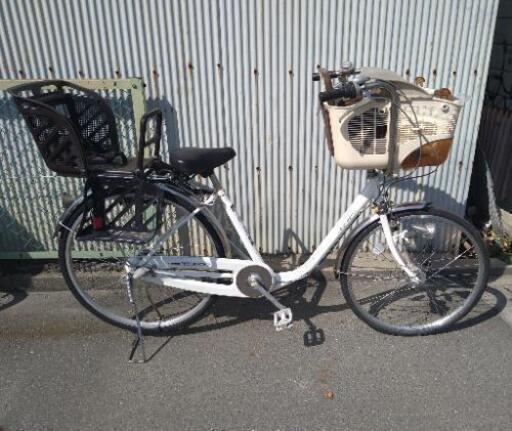 売約済み!!前後チャイルドシート付き自転車②