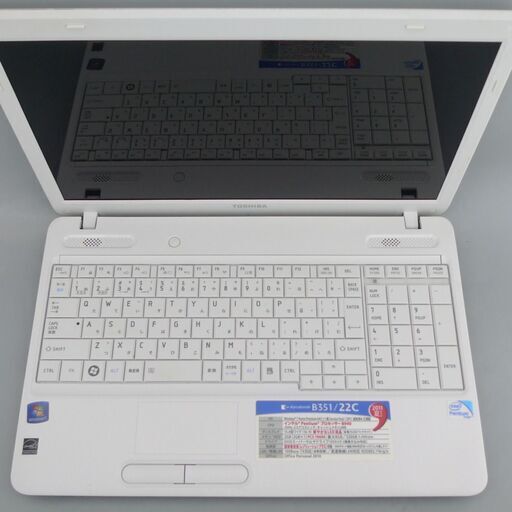 送料無料】1台限定 ノートパソコン 良品 15.6型 東芝 B351/22C Pentium