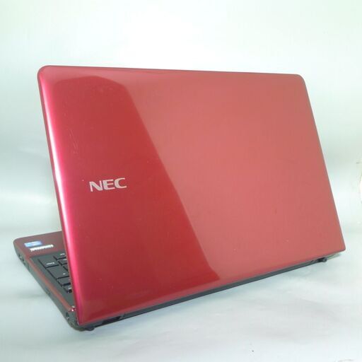 【送料無料】新品SSD240GB ノートパソコン 中古良品 15.6型 NEC LS350MSR 第3世代Core i3 4GB Blu-ray 無線 Windows10 テンキー Office レッド