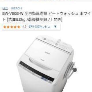 2018年式 日立ビートウォッシュ BW-V80B(W)