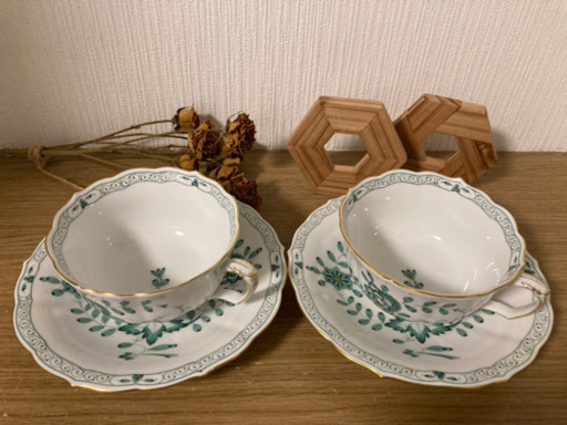 【値下げしました】Meissen カップ\u0026ソーサー 2セット