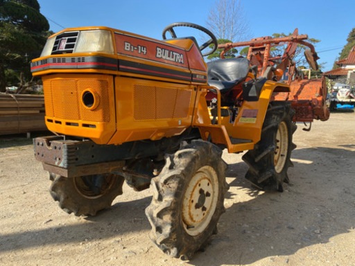 クボタトラクター 4WD B1-14D ブルトラ 14馬力 ロータリー付き 塗装済み 状態綺麗 RS1203M 程度良好 山口県から モンローマチック 家庭菜園