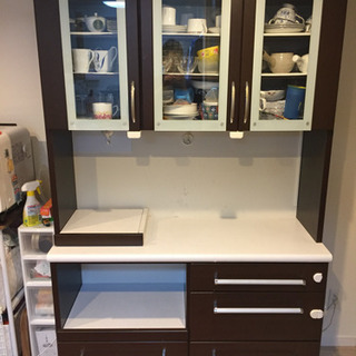 松田家具 食器棚 ガラス扉