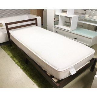 【ネット決済】ニトリ　シングルベッド　木製フレーム&マットレス