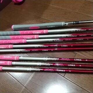 【値下げ】クラブ　セット　リンクス　セントアンドリュース　レディース　9本　バッグとカバー付き　美品