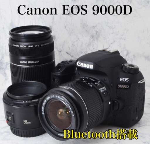 2420万画素●プレミアムエントリー機●簡単自撮り●キャノン EOS 9000D 1ヶ月動作補償あり！