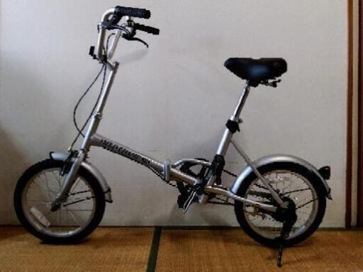 【美品】16インチ折り畳み自転車  FIELD CHAMP365  シルバー