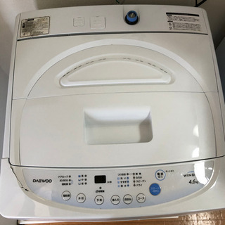 洗濯機　WIND DRY DW-P46CB