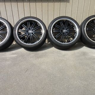 Black/RimPolish】19インチアルミホイール4本セット