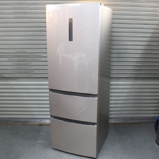 T678) AQUA アクア ノンフロン冷凍冷蔵庫 3ドア 320L AQR-VT32F(N) シルバー 右開き 2017年製 冷蔵庫