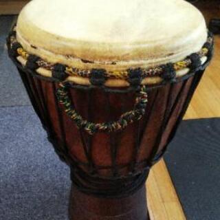 [取引済み]ジャンベ  カンバラ製（KAMBALA PERC)   カバー、とって、初心者用DVD 付き 取引済み]ジャンベ カンバラ製（KAMBALA PERC) カバー、とって、初心者