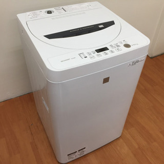 SHARP 全自動洗濯機 4.5kg ES-G4E3-KW C2...