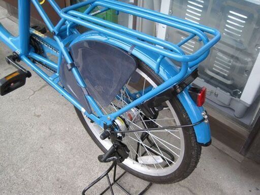 ３人乗り自転車 24ー20インチ バモス ３段変速 荷台 カギ カゴ ライト付き 子供乗せ 自転車 札幌市手稲区