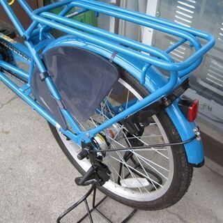 3人乗り自転車 24ー20インチ バモス 3段変速 荷台 カギ カゴ ライト