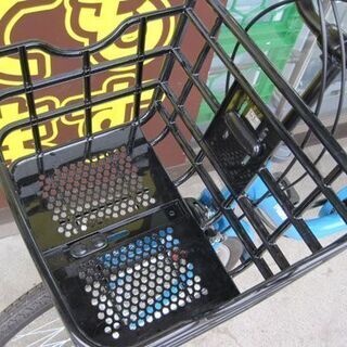 3人乗り自転車 24ー20インチ バモス 3段変速 荷台 カギ カゴ ライト