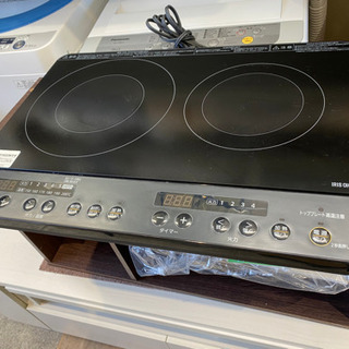 2020年 アイリスオーヤマ IH クッキングヒーター 2口 ブラック