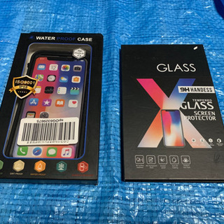 iPhone  XS用防水ケース、ガラスフィルム