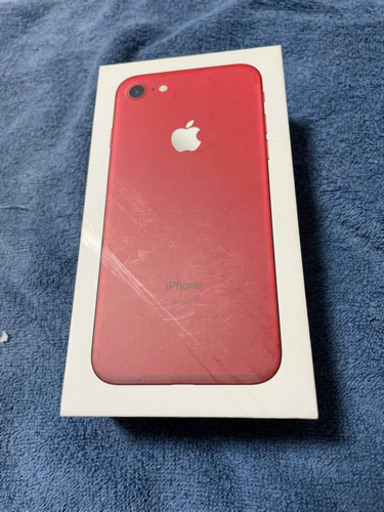 セール！！iphone7 128GB 赤　本体　箱付き　美品　カバーSIMフリー 決まりました iPhone 7 128G 赤 SIMフリー