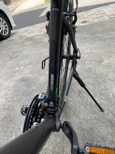 取引中】【値下げ】クロスバイク リフレクトチェーンロック付き