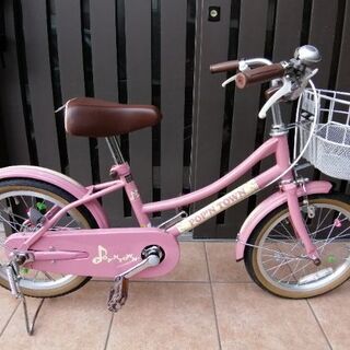 美品　子ども自転車16 ピンク