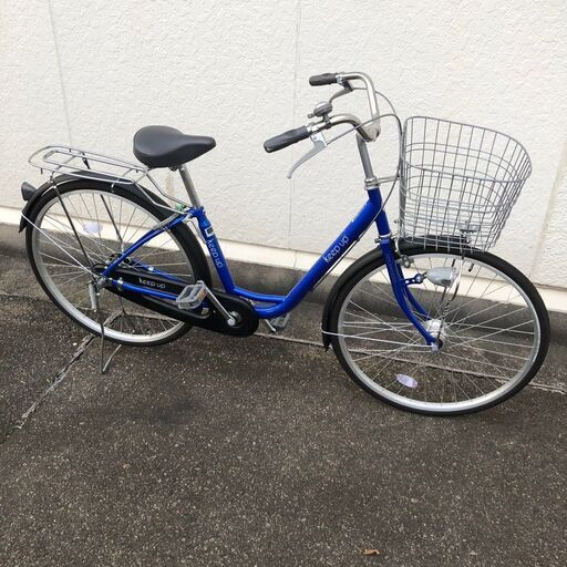 【SAIMOTO】 サイモト 自転車 シティサイクル ママチャリ 26インチ ブルー