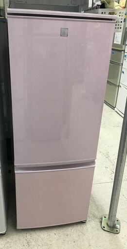 SHARP/シャープ 2ドア冷蔵庫 167L SJ-17E5-KP 2018年製 ピンク【ユーズドユーズ名古屋天白店】J672